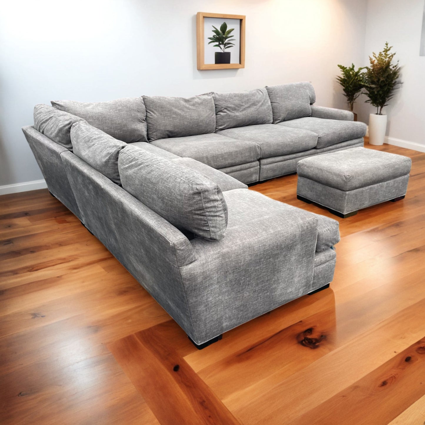Cindy Crawford 5-pc Sectional Couch with Ottoman