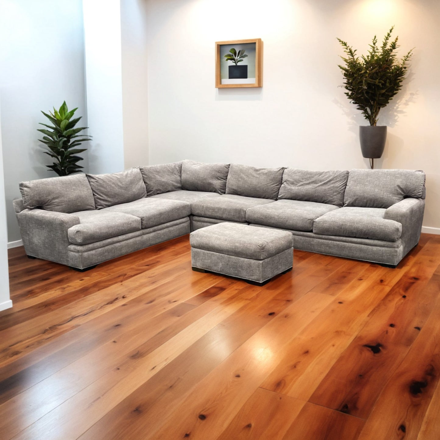 Cindy Crawford 5-pc Sectional Couch with Ottoman