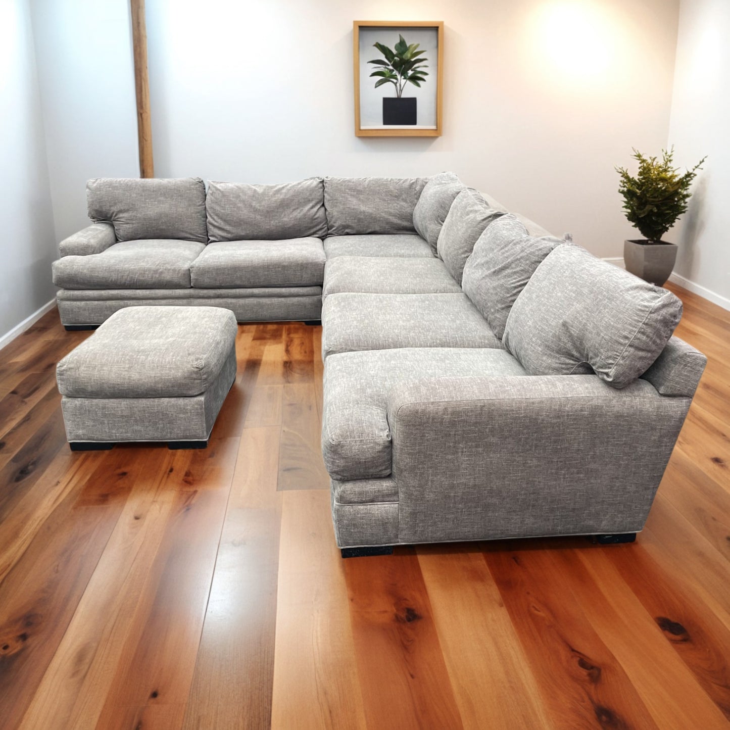 Cindy Crawford 5-pc Sectional Couch with Ottoman