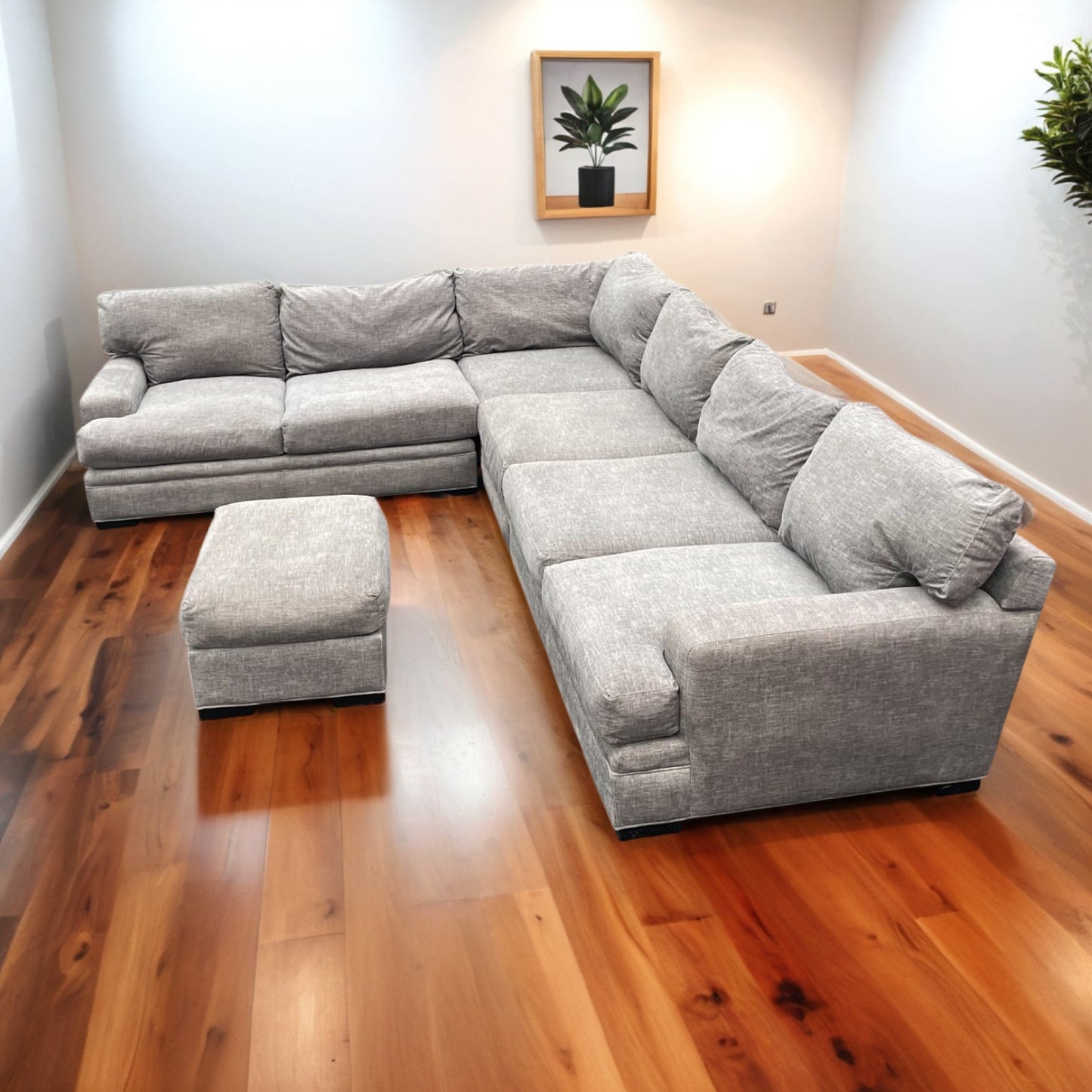 Cindy Crawford 5-pc Sectional Couch with Ottoman