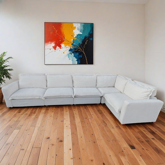 Homebody Luxe L-Shape Sectional 5 Seat (includes 2 recliners)