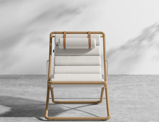 Jericho Sling Chair, Outdoor Frame (Faux Tan Wicker) - 2pcs