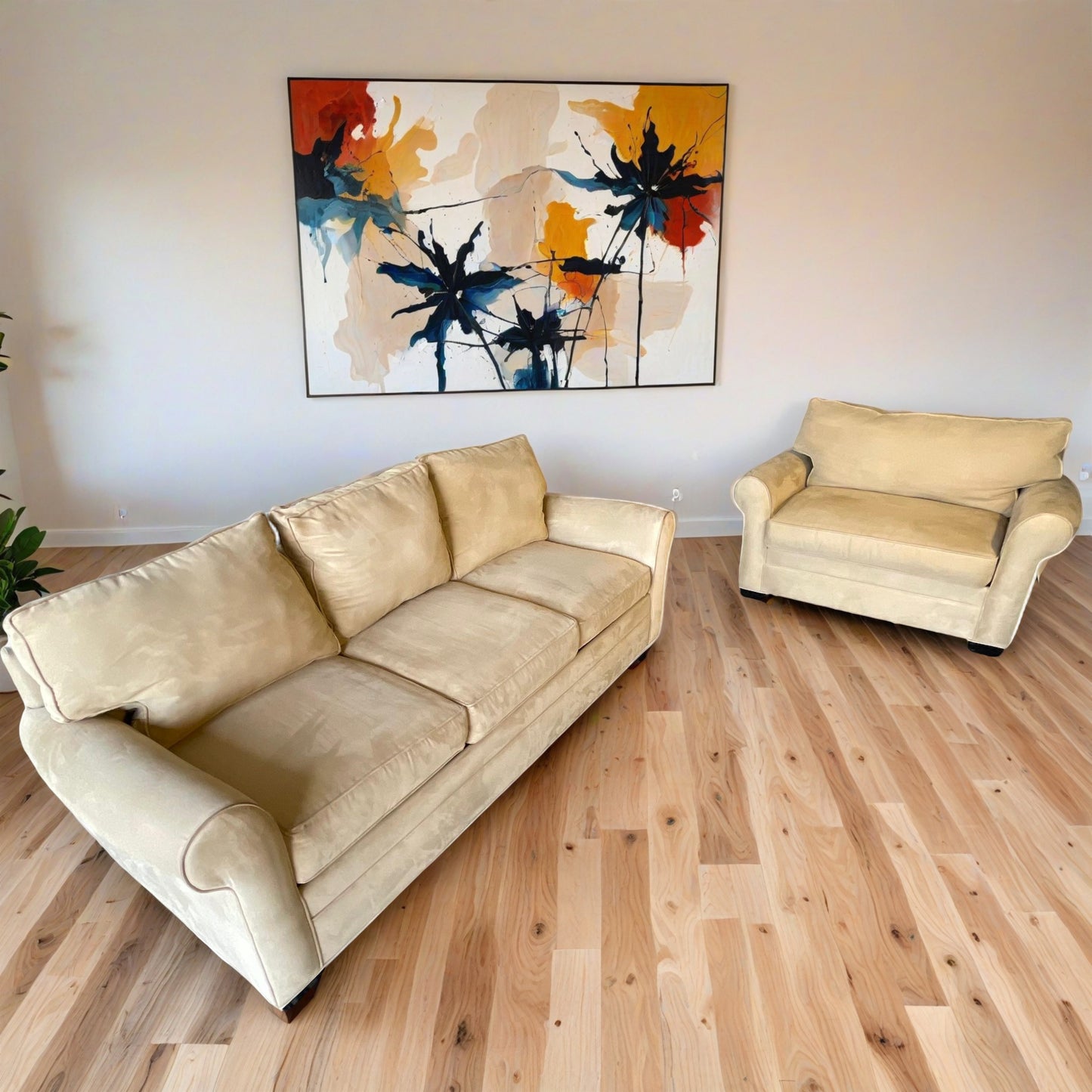 Cindy Crawford Sleeper Sofa and Loveseat