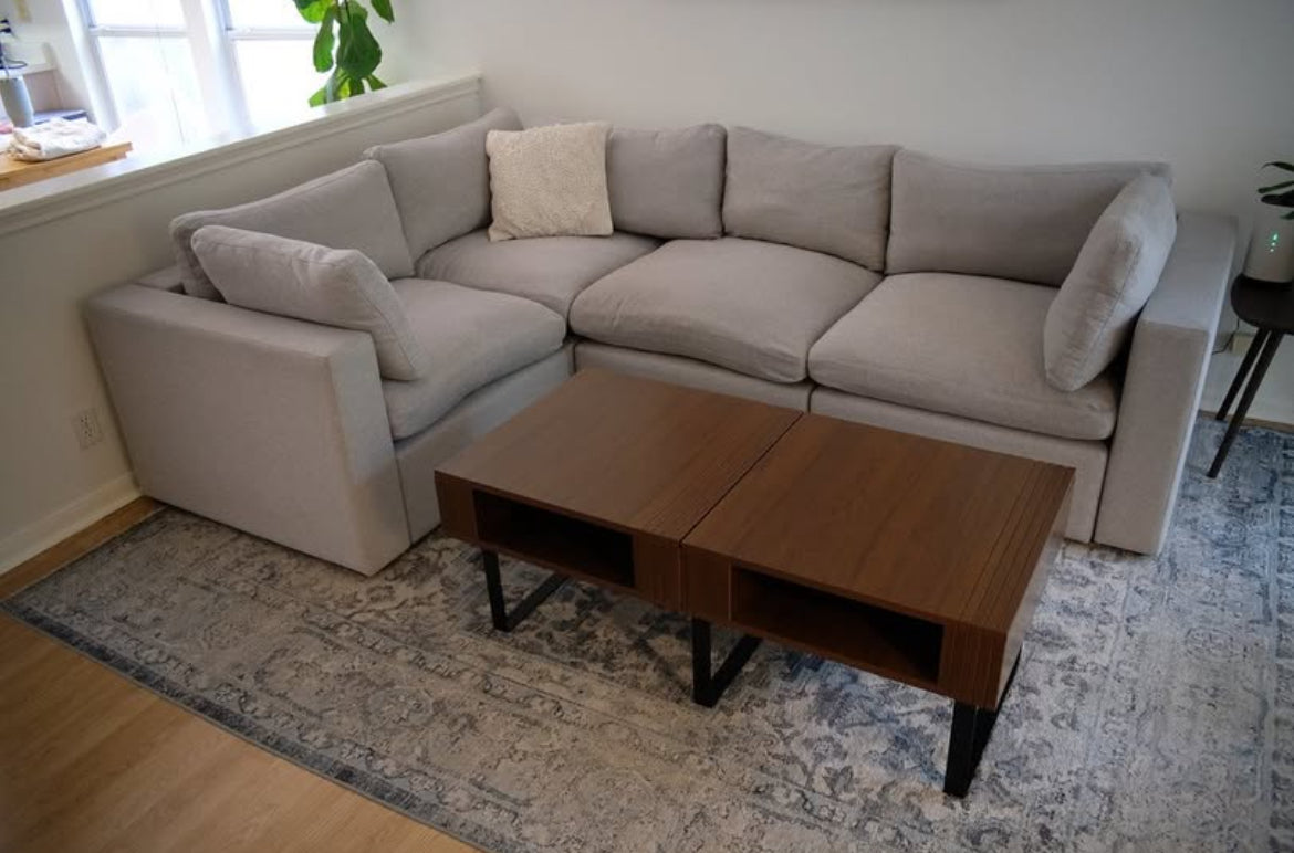 4-Piece Modular Cloud Couch (Pending Cleaning)