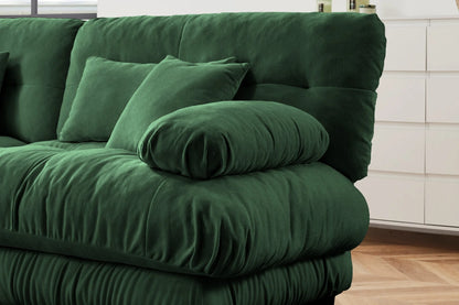 Cozepod Cloudies Loveseat with Ottoman