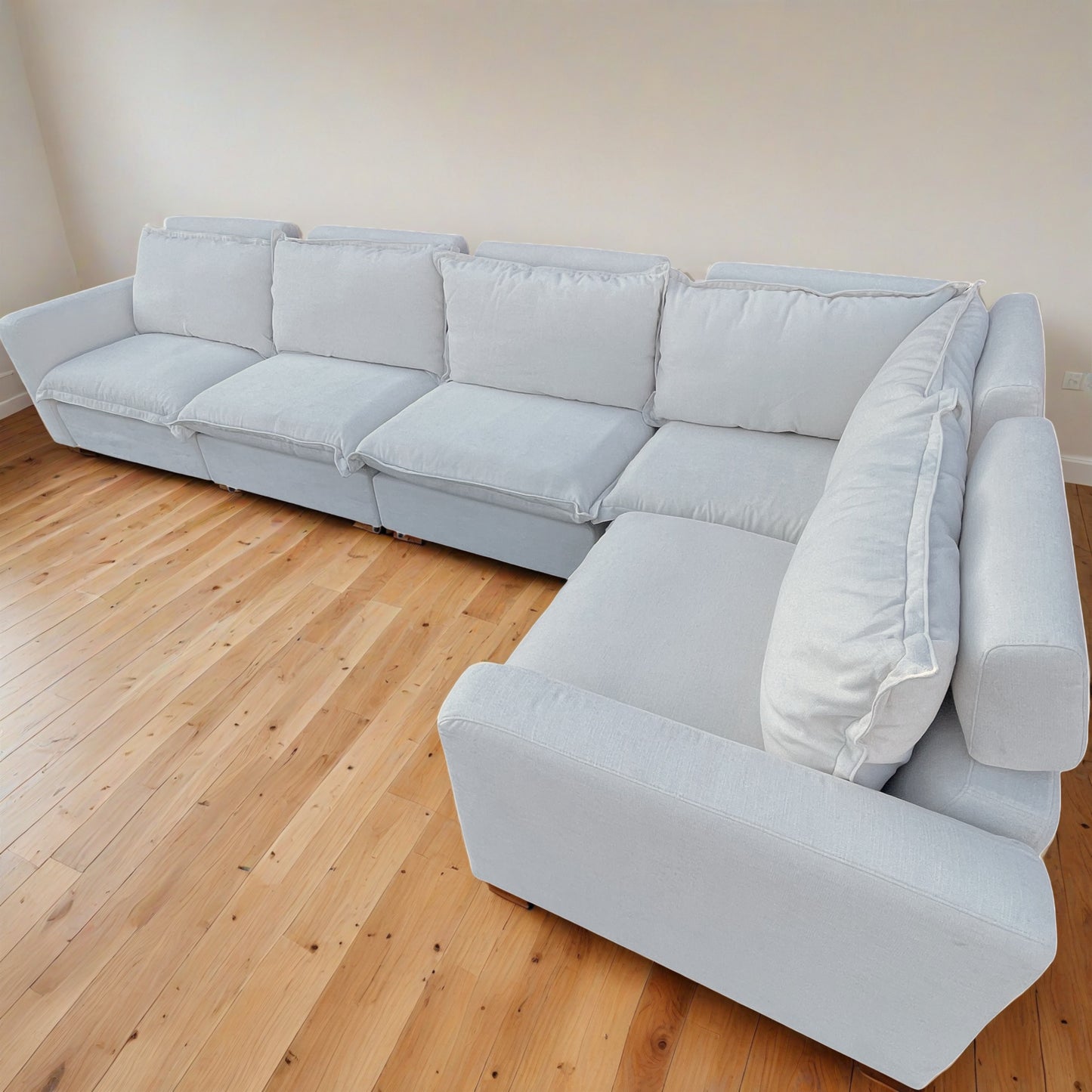 Homebody Luxe L-Shape Sectional 5 Seat (includes 2 recliners)