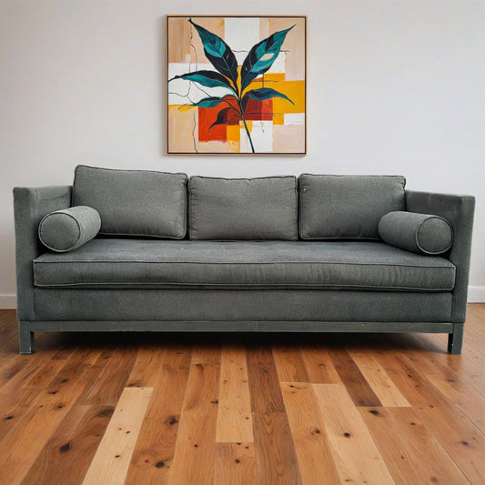 Gray Tufted Sofa