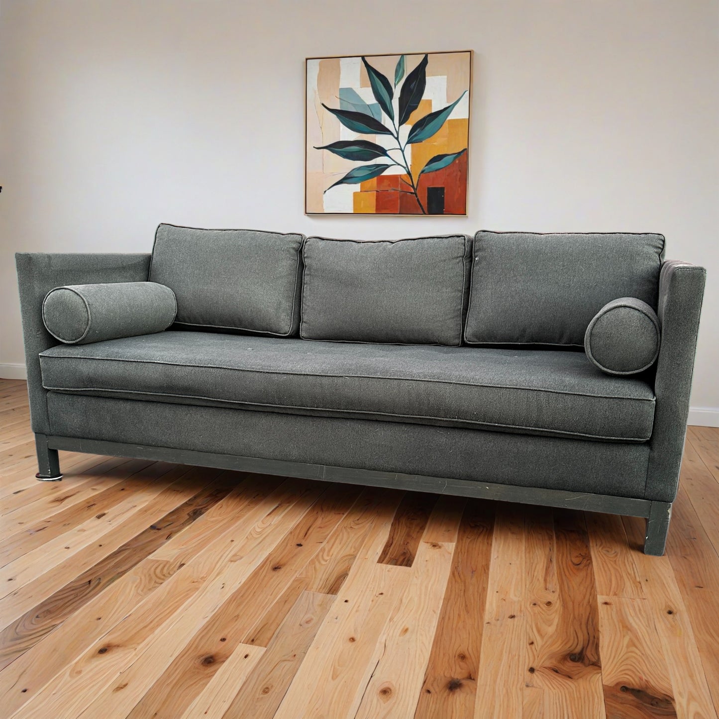 Gray Tufted Sofa