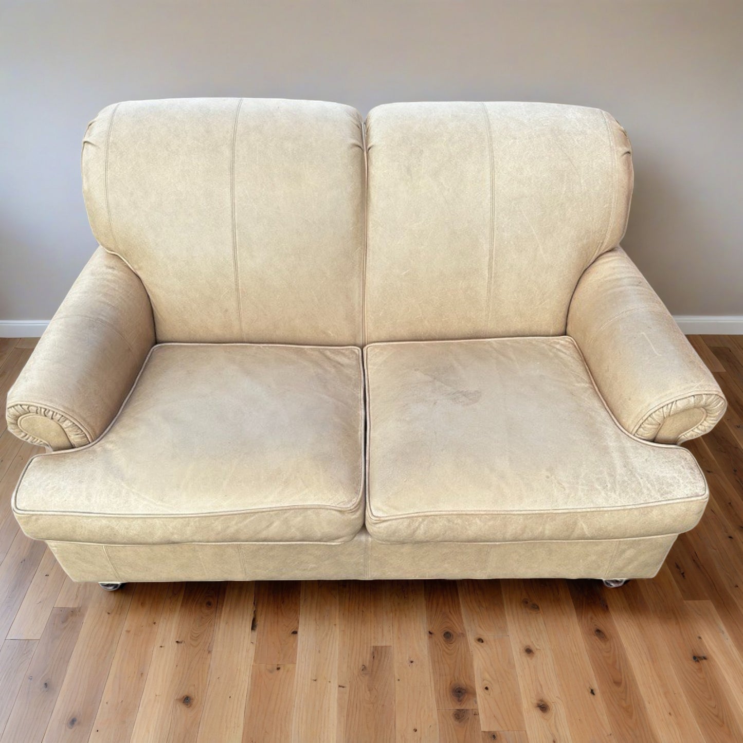 Genuine Leather Sofa and Loveseat Set