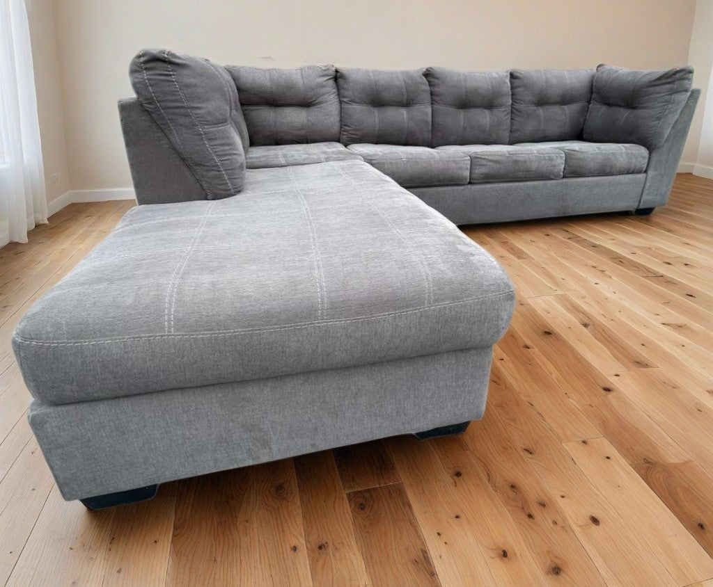 Ashleys Furniture Pitkin Sectional Couch with Pullout Bed