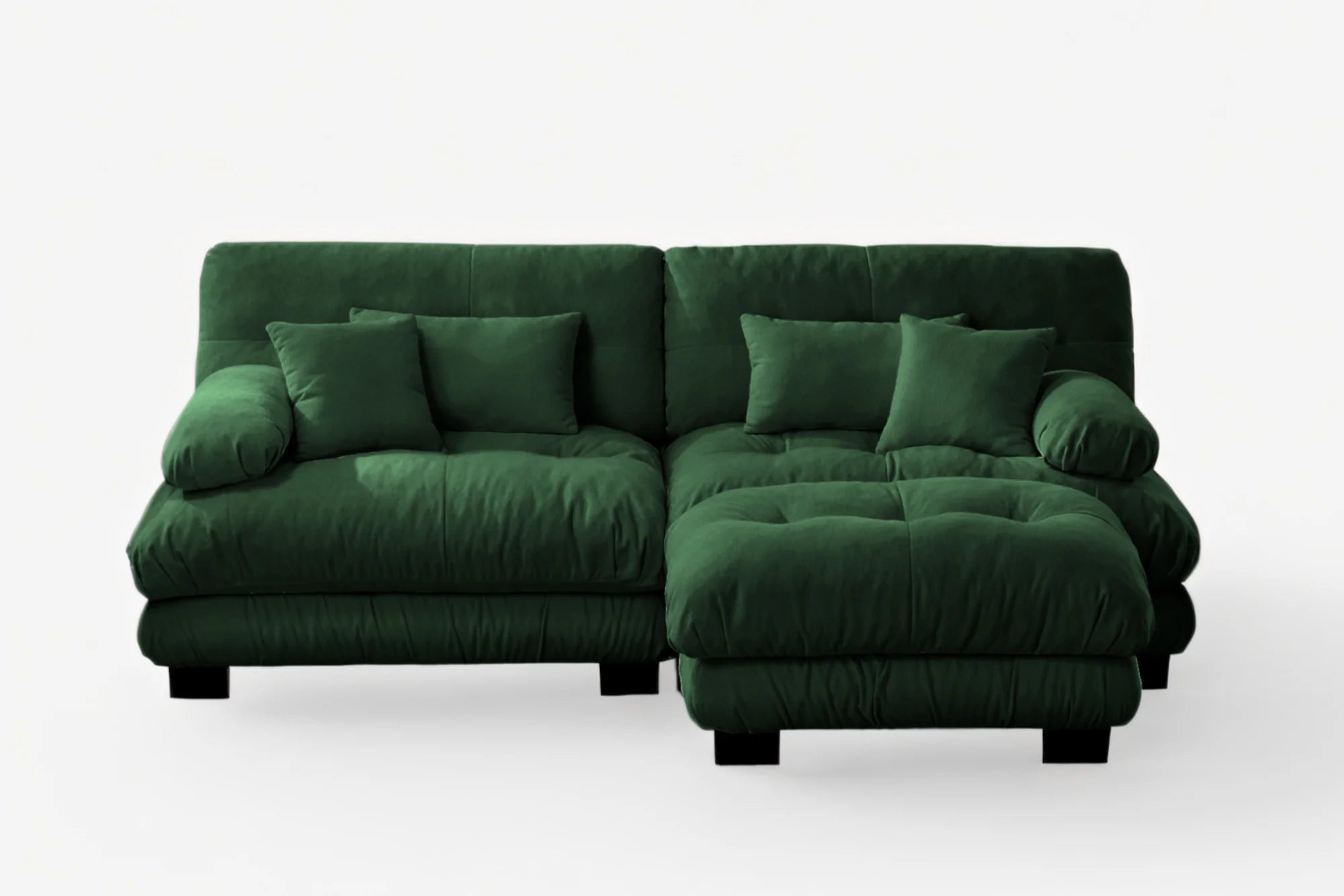 Cozepod Cloudies Loveseat with Ottoman