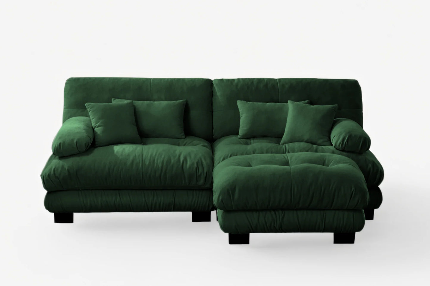 Cozepod Cloudies Loveseat with Ottoman