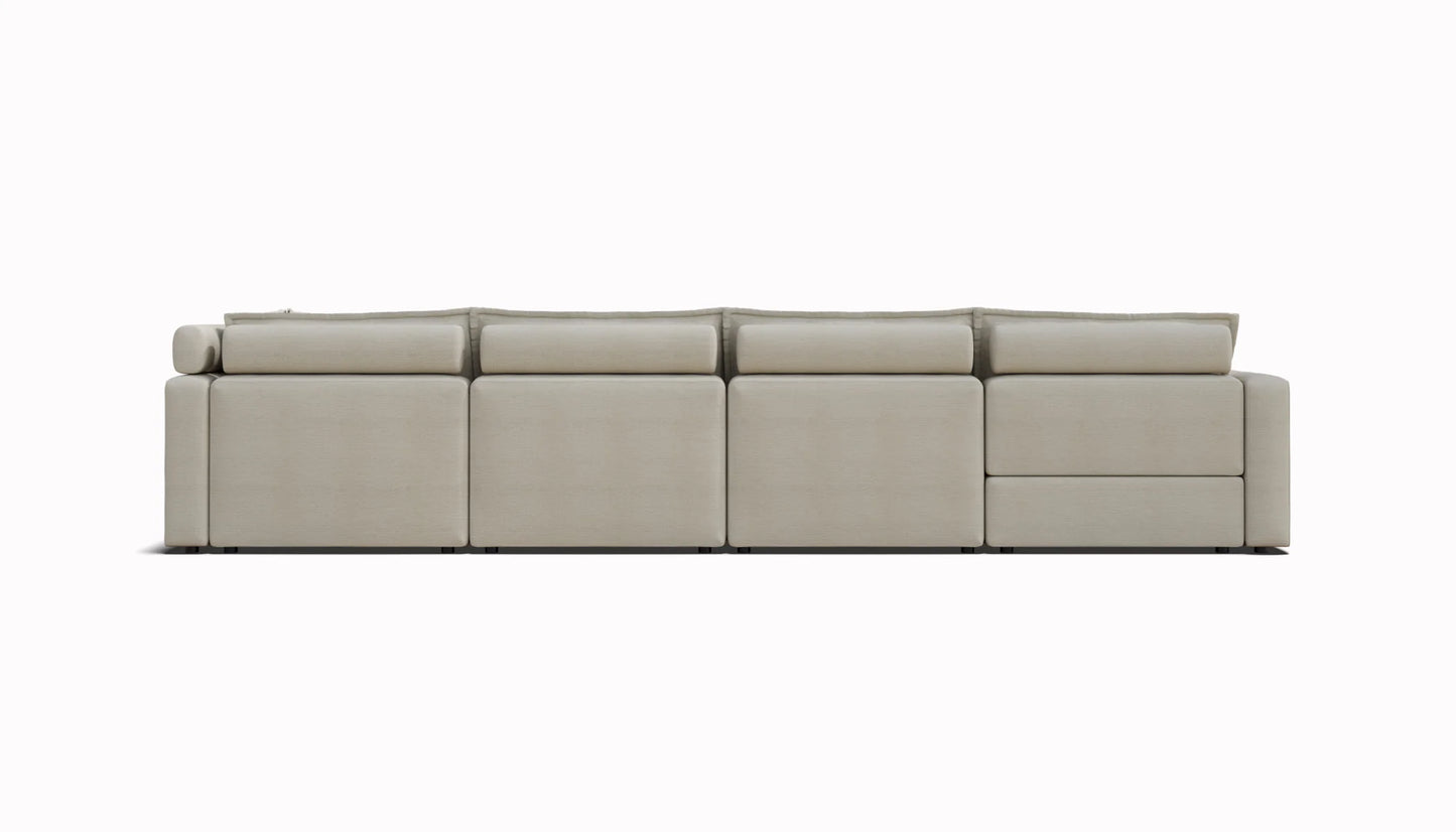 Homebody Luxe L-Shape Sectional 5 Seat (includes 2 recliners)