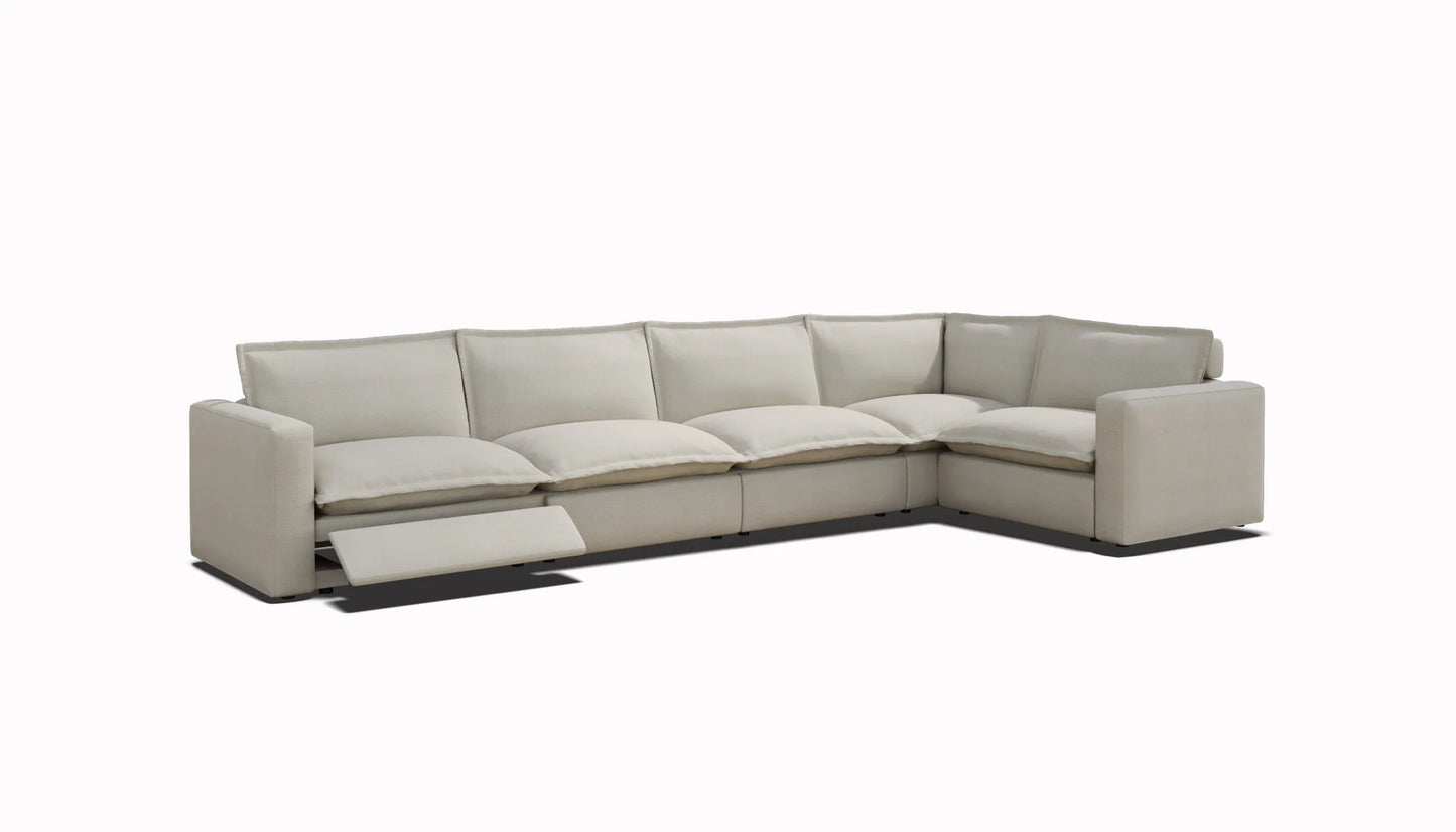 Homebody Luxe L-Shape Sectional 5 Seat (includes 2 recliners)