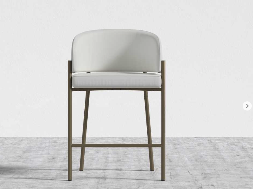 Rove Concepts Microfiber Leather Solana Counter Stool (Qty: 3)