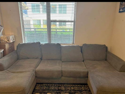 Double Chaise Sectional - Pending Cleaning