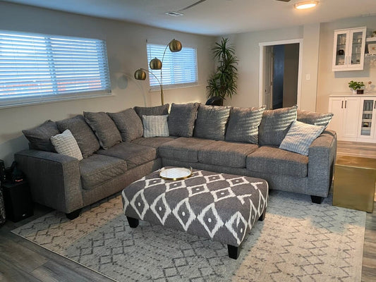 L-shaped Sectional Couch (Pending Cleaning)
