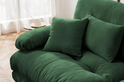 Cozepod Cloudies Loveseat with Ottoman