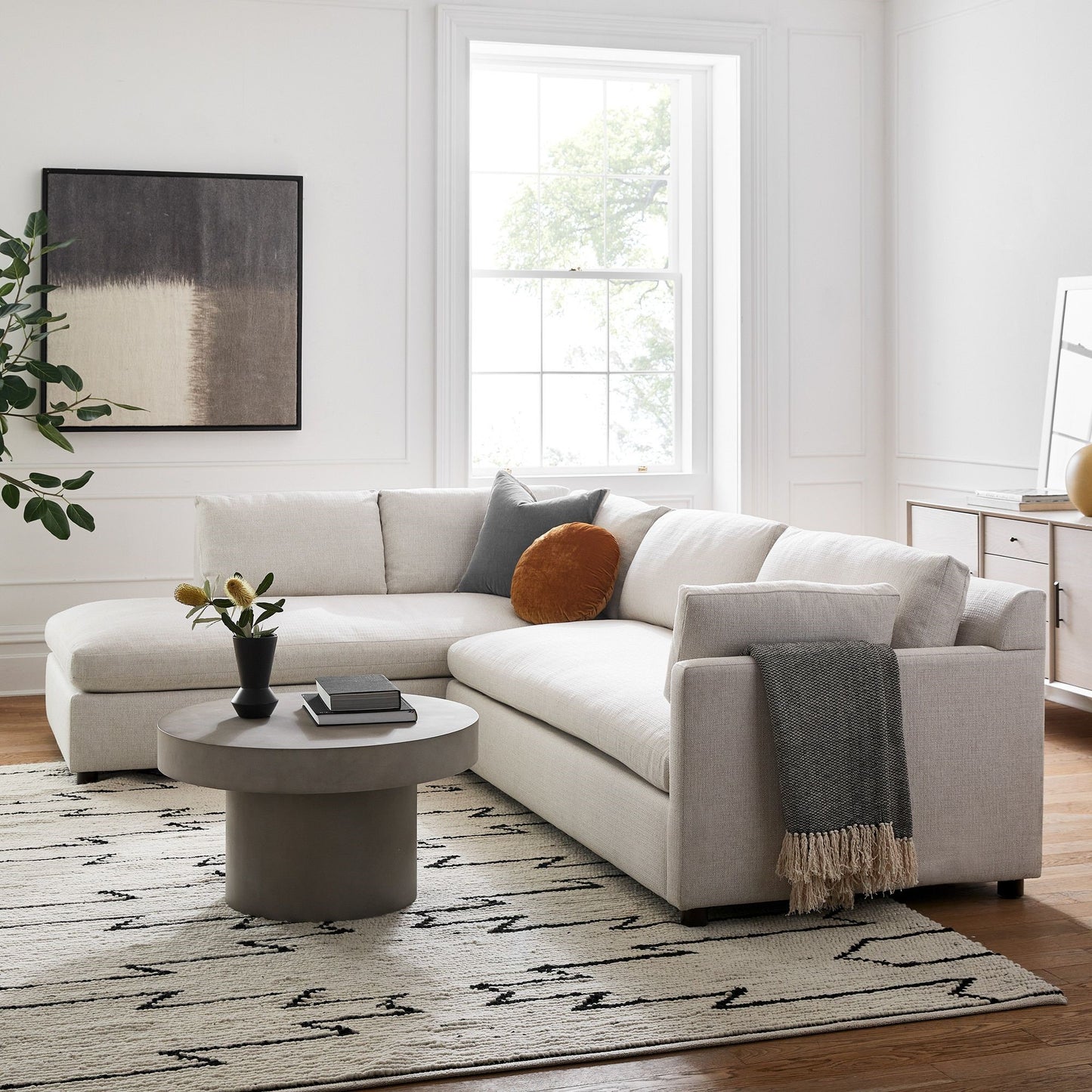 West Elm Marin 2-Piece Bumper Chaise Sectional